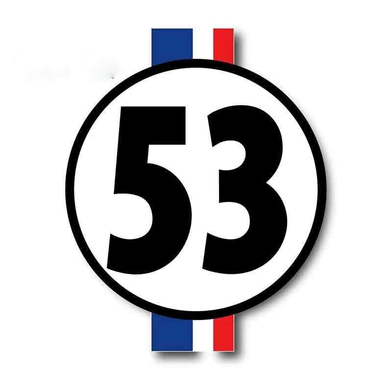 Car Accessories Nz - Herbie The Love Bug 53 pegatinas