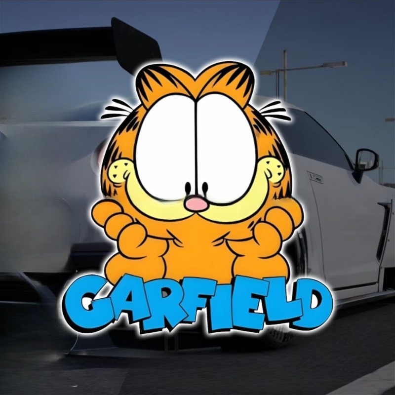 Car Accessories Decoration - Pegatinas creativas y lindas de Garfield