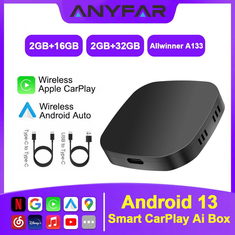 Car Accessories Youtube - Android 13 Ai Box Inalámbrico, Android