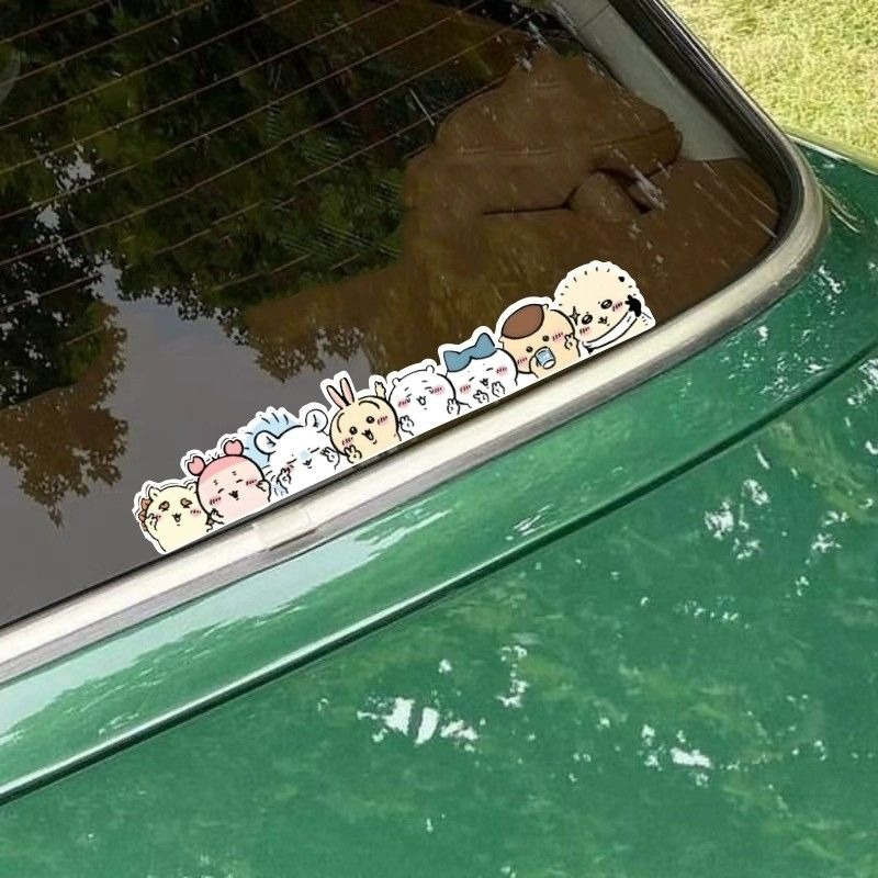 Car Accessories Japanese - Pegatina Estática Kawaii Chiikawa de Dibujos