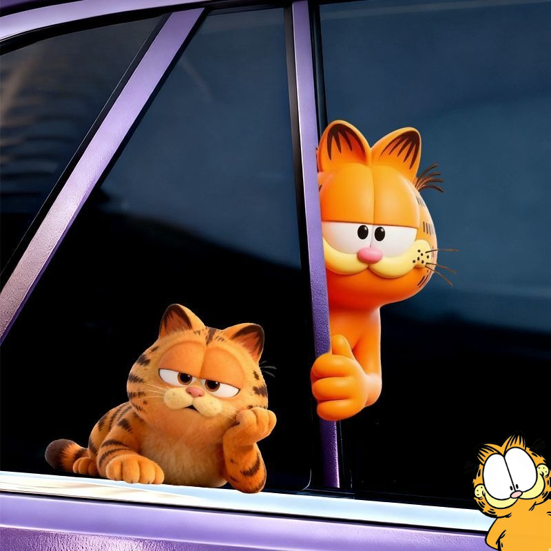 Car Accessories Decoration - Pegatinas de Garfield, Anime, Dibujos Animados,