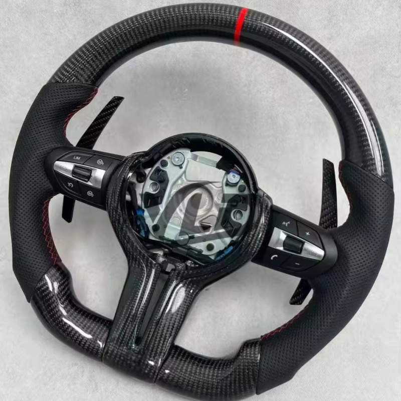 Car Accessories For Steering Wheel - Volante de coche personalizado de fibra