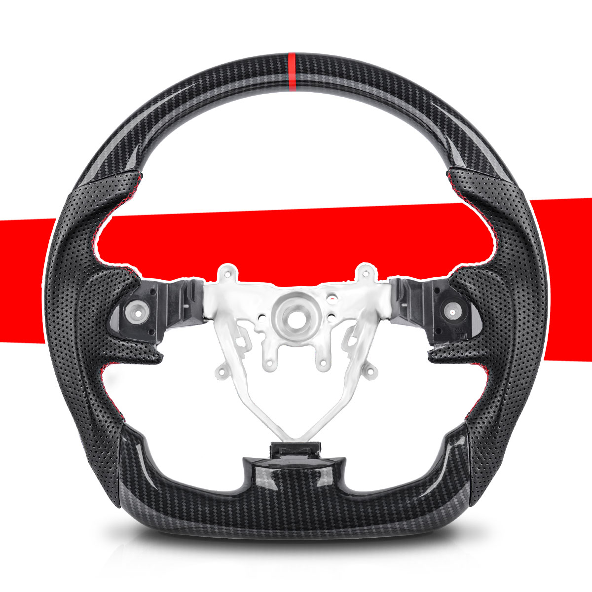 Volante de fibra de carbono co - Car Accessories For Steering Wheel reseña y precio