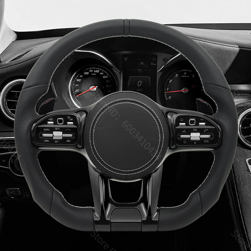 Volante de cuero Nappa con Air - Car Accessories For Steering Wheel reseña y precio