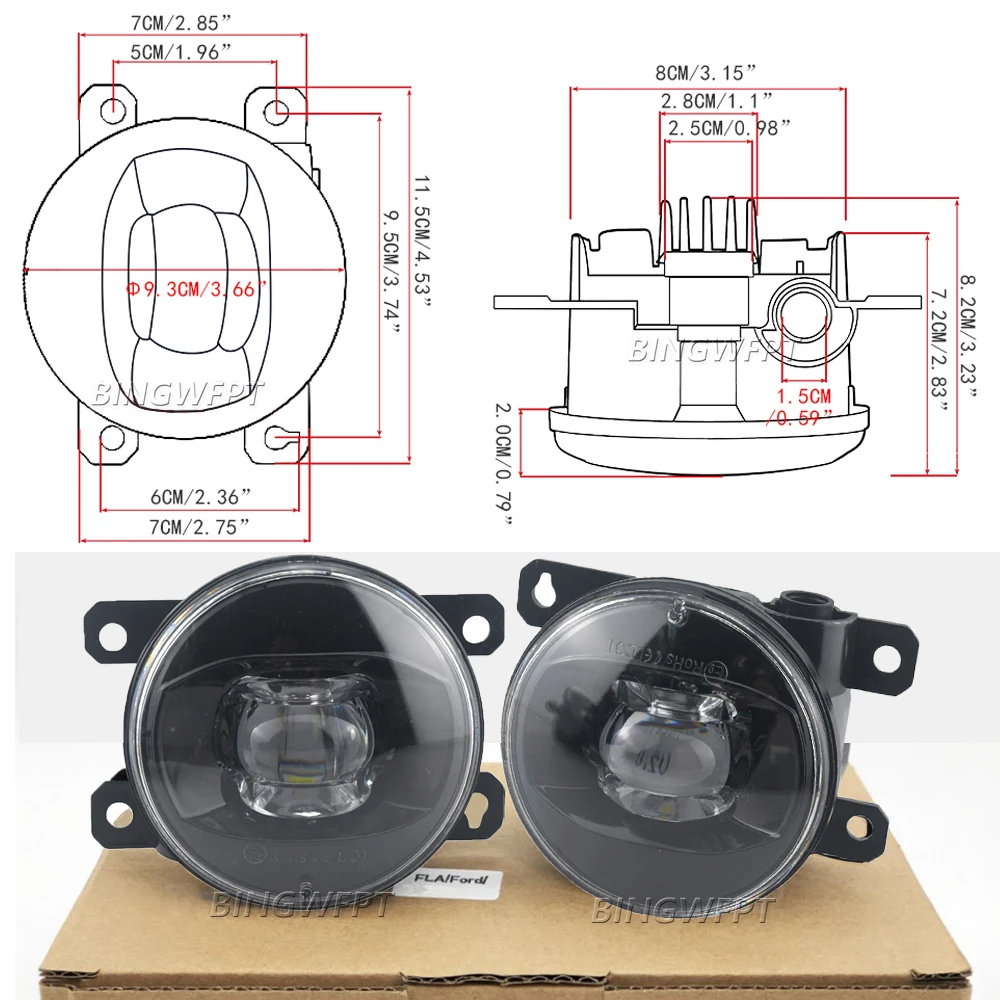 Luces antiniebla de lente LED  - Car Accessories Xl reseña y precio