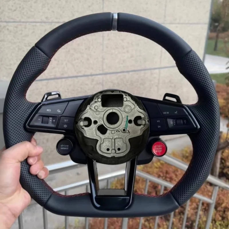 Volante de coche de cuero de g - Car Accessories For Steering Wheel reseña y precio