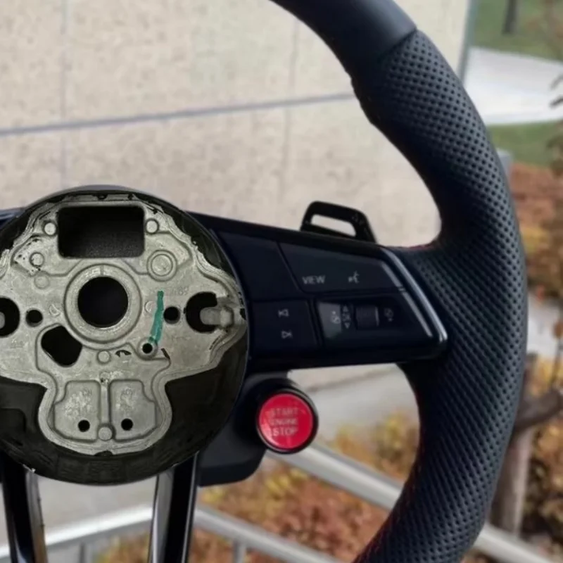 Volante de coche de cuero de g - Car Accessories For Steering Wheel reseña y precio