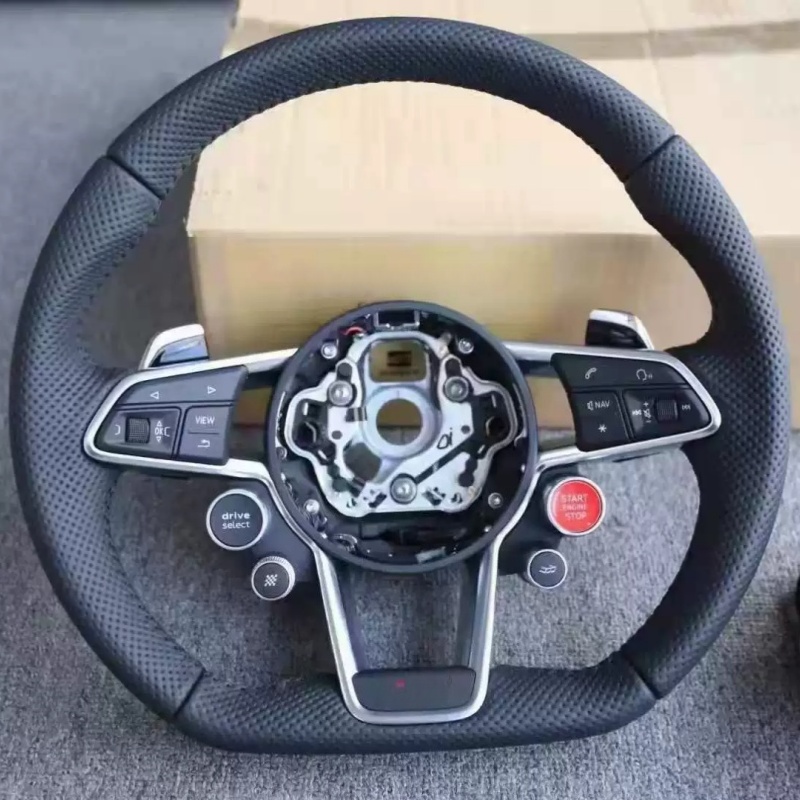 Volante de coche de cuero de g - Car Accessories For Steering Wheel reseña y precio