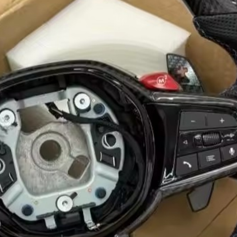 Volante de coche de fibra de c - Car Accessories For Steering Wheel reseña y precio