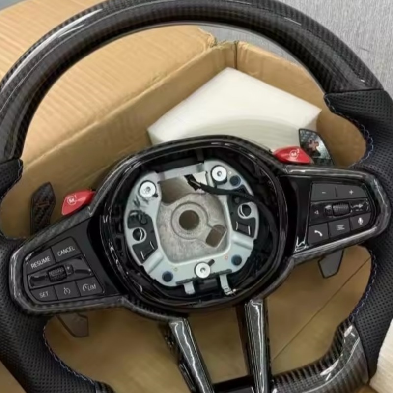 Volante de coche de fibra de c - Car Accessories For Steering Wheel reseña y precio