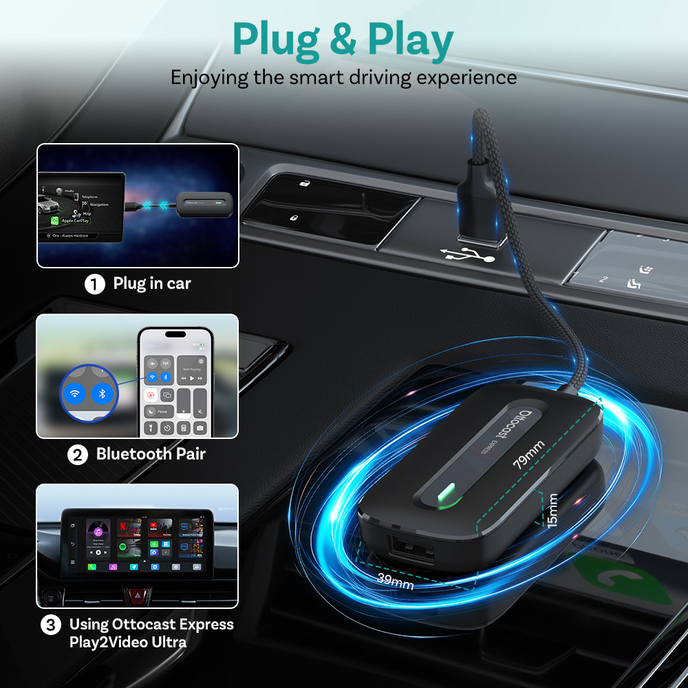 Adaptador Inalámbrico OTTOCAST - Car Accessories Youtube reseña y precio