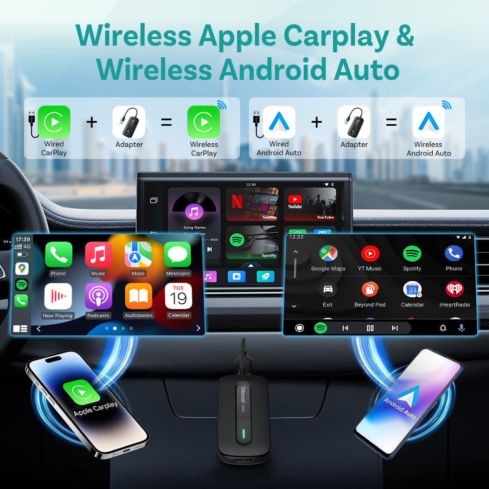 Adaptador Inalámbrico OTTOCAST - Car Accessories Youtube reseña y precio