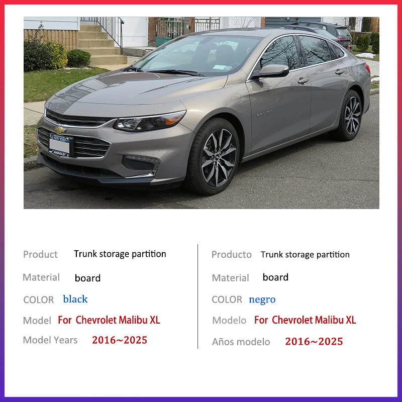 Para Chevrolet Malibu XL 2016  - Car Accessories Xl reseña y precio