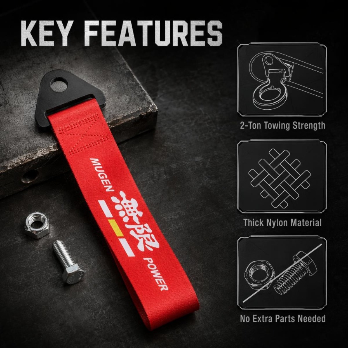 Cuerda de Remolque para Auto,  - Car Accessories Jdm reseña y precio